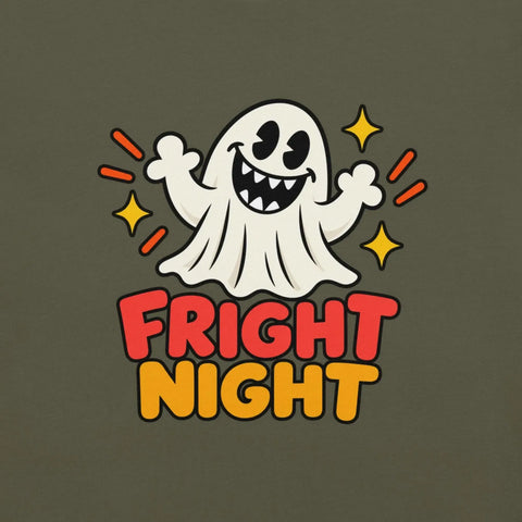 Fright Night T-Shirt - Bold Halloween Ghost Graphic Tee - Image 10