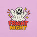 Fright Night T-Shirt - Bold Halloween Ghost Graphic Tee