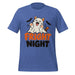 Fright Night T-Shirt - Cute Halloween Ghost Cat and Bats Graphic Tee
