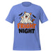 Fright Night T-Shirt - Cute Halloween Ghost Cat and Bats Graphic Tee