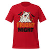 Fright Night T-Shirt - Cute Halloween Ghost Cat and Bats Graphic Tee