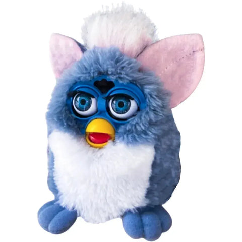 Furby - Blue & White Elephant Furby Interactive Electronic Pet (Blue Eyes) - Hasbro [Tiger Electronics] - (1999)