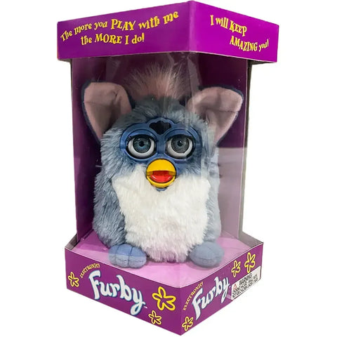 Furby - Blue & White Elephant Furby Interactive Electronic Pet (Blue Eyes) - Hasbro [Tiger Electronics] - (1999)
