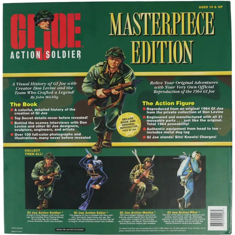 G.I. Joe - 1964 Reproduction G.I. Joe Action Figure & History of G.I. Joe Book - Hasbro - Masterpiece Edition