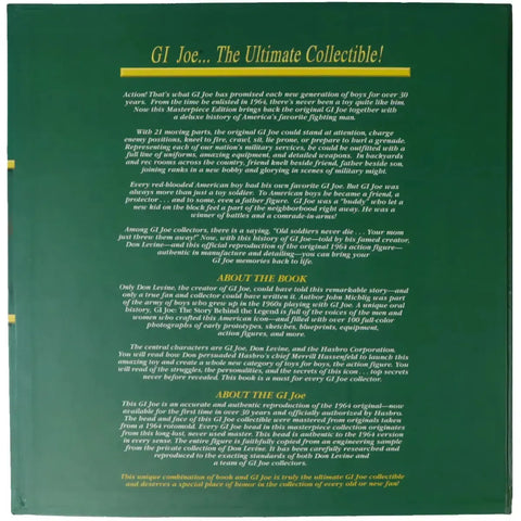 G.I. Joe - 1964 Reproduction G.I. Joe Action Figure & History of G.I. Joe Book - Hasbro - Masterpiece Edition