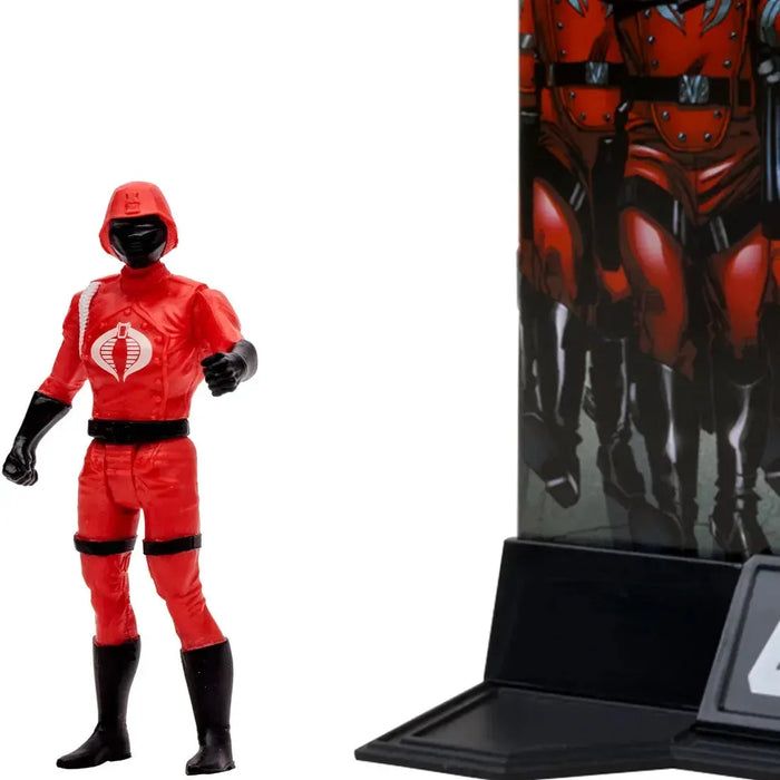 G.I. Joe - Cobra Commander & Crimson Guard Action Figures & Comic Books Set (3") - McFarlane Toys - Page Punchers Series