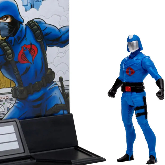 G.I. Joe - Cobra Commander & Crimson Guard Action Figures & Comic Books Set (3") - McFarlane Toys - Page Punchers Series