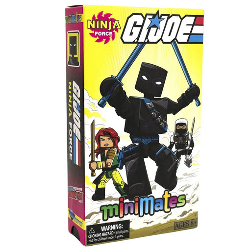 G.I. Joe [Ninja Force Minimates] - Snake Eyes, Scarlett, Storm Shadow & Dr. Biggles-Jones Action Figures Set (2") - Diamond Select Toys - NYCC 2022 Exclusive Edition