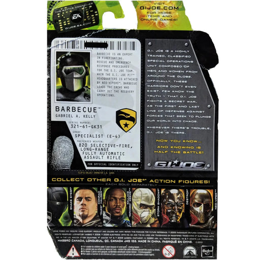 G.I. Joe: The Rise of Cobra - Barbecue Firefighter Action Figure (3.75") - Hasbro - (2009)