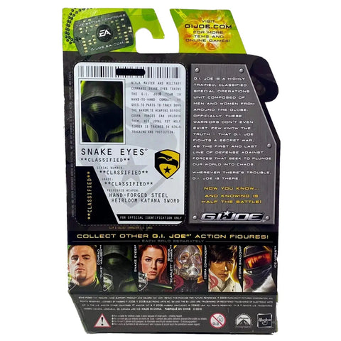 G.I. Joe: The Rise of Cobra - Snake Eyes & Timber (Gray) Action Figure - Hasbro - Paris Pursuit Series