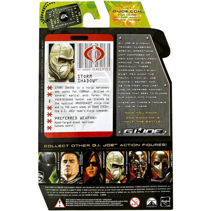 Hasbro G.I Joe Classified Series Retro Storm Shadow Action Figure (In-Stock) New Hasbro G.I Joe Classified Series Retro Storm Shadow Action Figure (In-Stock) New