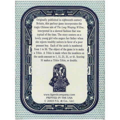 Game Of The Willow Pattern Plate - Chinese Tale Card Game - FG & CO. - (2003) - Image 2