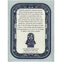 Game Of The Willow Pattern Plate - Chinese Tale Card Game - FG & CO. - (2003)