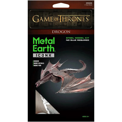 Game of Thrones - Drogon Figure Model Kit (Steel, Moderate Difficulty) - Fascinations - Metal Earth Premium Series - (2023)