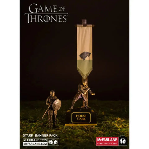 Game of Thrones - House Stark Banner Pack Construction Set - McFarlane Toys - Winter Construction Series - (2015) - Image 6
