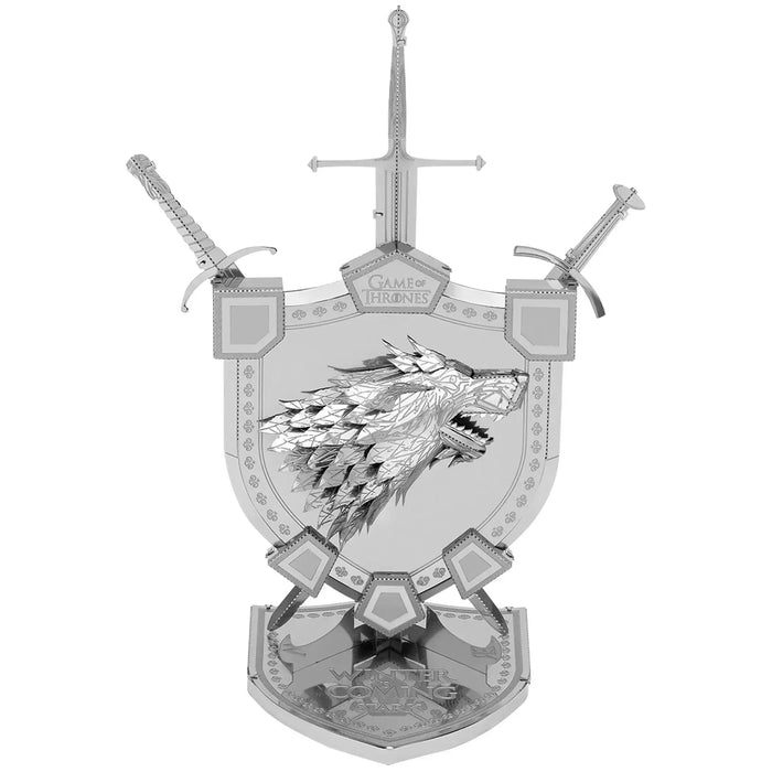 Game of Thrones - House Stark Sigil Figure Model Kit (Steel, Moderate Difficulty) - Fascinations - Metal Earth ICONX Premium Series - (2019)