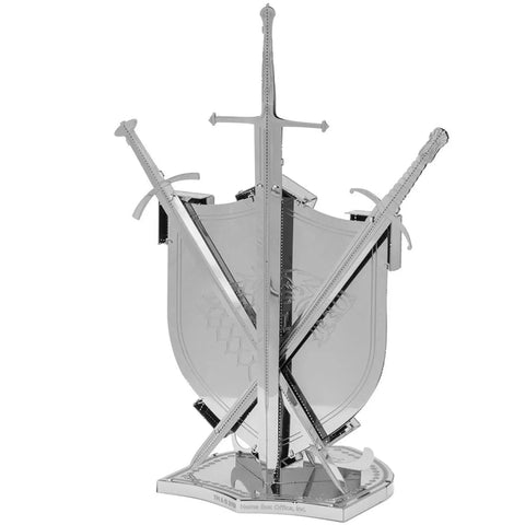Game of Thrones - House Stark Sigil Figure Model Kit (Steel, Moderate Difficulty) - Fascinations - Metal Earth ICONX Premium Series - (2019) - Image 4