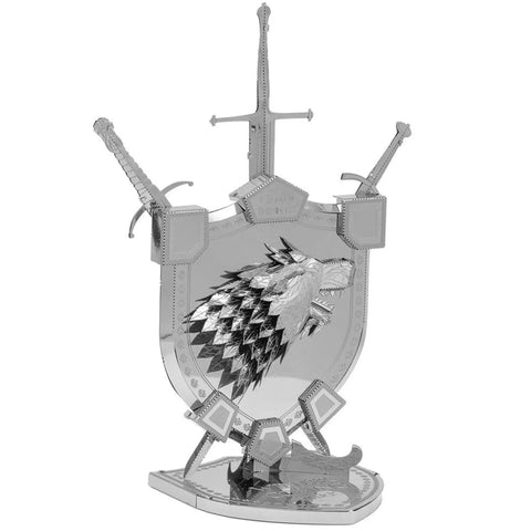 Game of Thrones - House Stark Sigil Figure Model Kit (Steel, Moderate Difficulty) - Fascinations - Metal Earth ICONX Premium Series - (2019) - Image 6