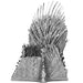 Game of Thrones - Iron Throne 3D Figure Model Kit (Steel, Moderate Difficulty) - Fascinations - Metal Earth Premium Series - (2023)