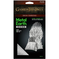 Game of Thrones - Iron Throne 3D Figure Model Kit (Steel, Moderate Difficulty) - Fascinations - Metal Earth Premium Series - (2023)