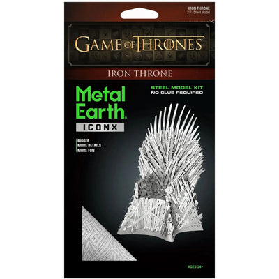 Game of Thrones - Iron Throne 3D Figure Model Kit (Steel, Moderate Difficulty) - Fascinations - Metal Earth Premium Series - (2023)