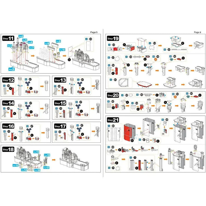 Game of Thrones - Red Keep Castle Figure Model Kit (Steel, Challenging Difficulty) - Fascinations - Metal Earth Iconx Series