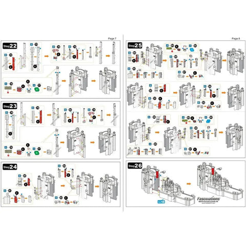 Game of Thrones - Red Keep Castle Figure Model Kit (Steel, Challenging Difficulty) - Fascinations - Metal Earth Iconx Series