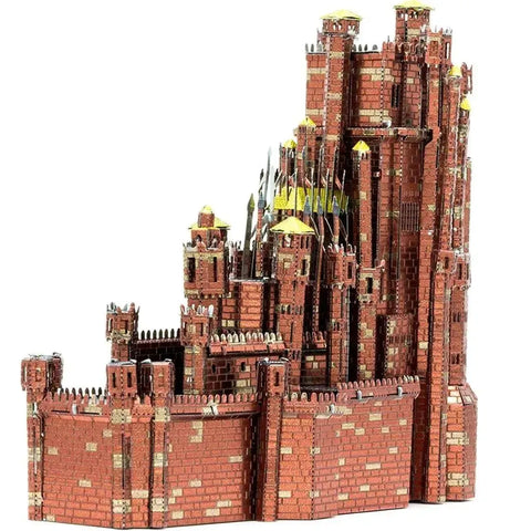 Game of Thrones - Red Keep Castle Figure Model Kit (Steel, Challenging Difficulty) - Fascinations - Metal Earth Iconx Series