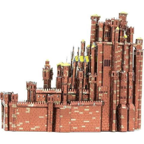 Game of Thrones - Red Keep Castle Figure Model Kit (Steel, Challenging Difficulty) - Fascinations - Metal Earth Iconx Series - Image 4