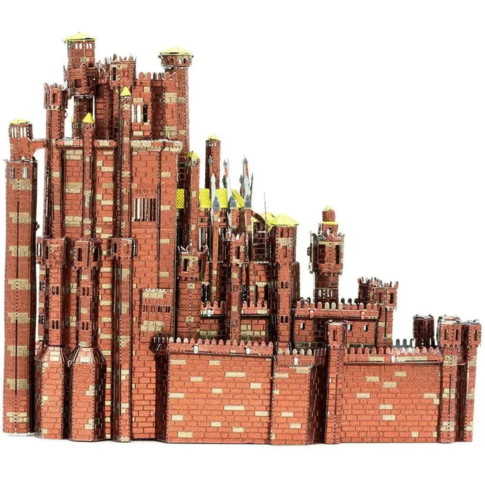 Game of Thrones - Red Keep Castle Figure Model Kit (Steel, Challenging Difficulty) - Fascinations - Metal Earth Iconx Series