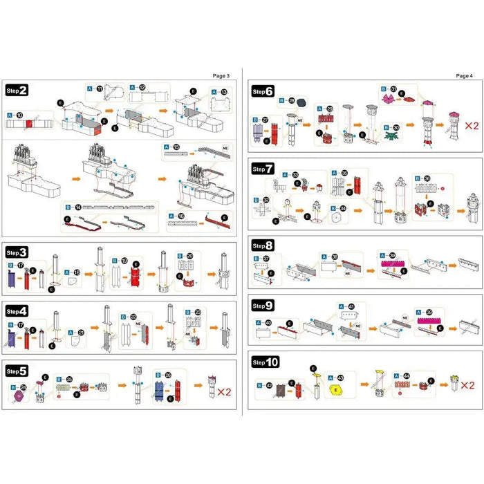 Game of Thrones - Red Keep Castle Figure Model Kit (Steel, Challenging Difficulty) - Fascinations - Metal Earth Iconx Series