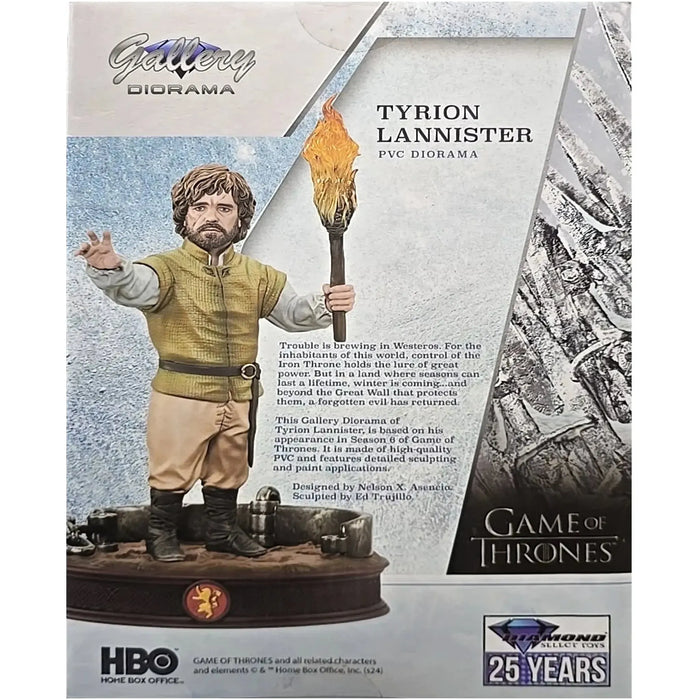 Game of Thrones [Season 6] - Tyrion Lannister Statue Figure (8.25", PVC) - Diamond Select Toys - Gallery Diorama Series - (2024)