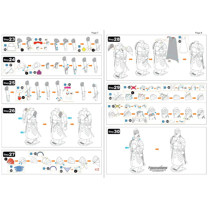 Game of Thrones - The Mountain 3D Figure Model Kit (Steel, Hard Difficulty) - Fascinations - Metal Earth ICONX Series - (2019)