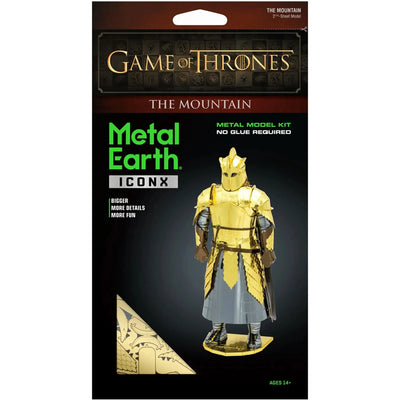 Game of Thrones - The Mountain 3D Figure Model Kit (Steel, Hard Difficulty) - Fascinations - Metal Earth ICONX Series - (2019)