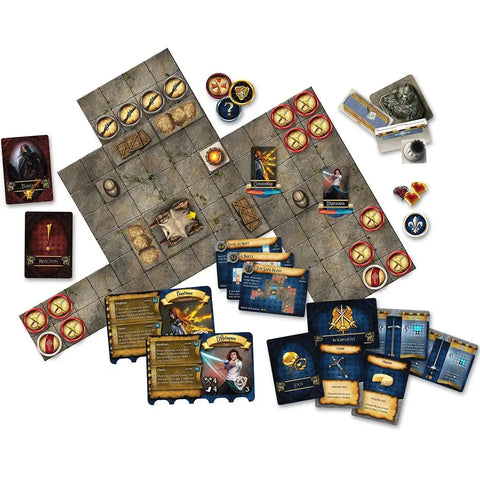Gascony's Legacy [The Three Musketeers] - Tactical Battle & Adventure Cooperative Board Game for Family, and Adults (1-4 Players, Ages 14+) - Lynnvander Studios