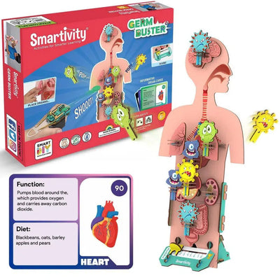 Germ Buster - Human Body STEM Toy Game Building Set - Smartivity
