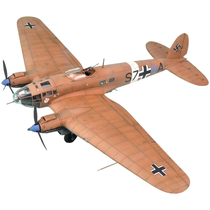 German Luftwaffe [World War II] - Heinkel He 111 H-6 Military Plane Figure (1:144 Scale, Plastic) - Revell - Squadron 144 Series