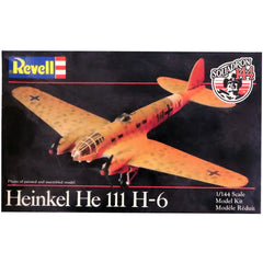 German Luftwaffe [World War II] - Heinkel He 111 H-6 Military Plane Figure (1:144 Scale, Plastic) - Revell - Squadron 144 Series