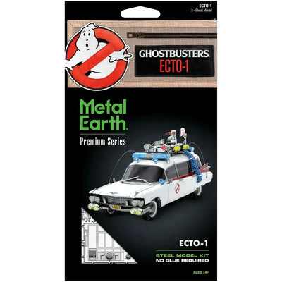 Ghostbusters - Ecto-1 Car Figure Model Kit (Steel, Challenging Difficulty) - Fascinations - Metal Earth Premium Series