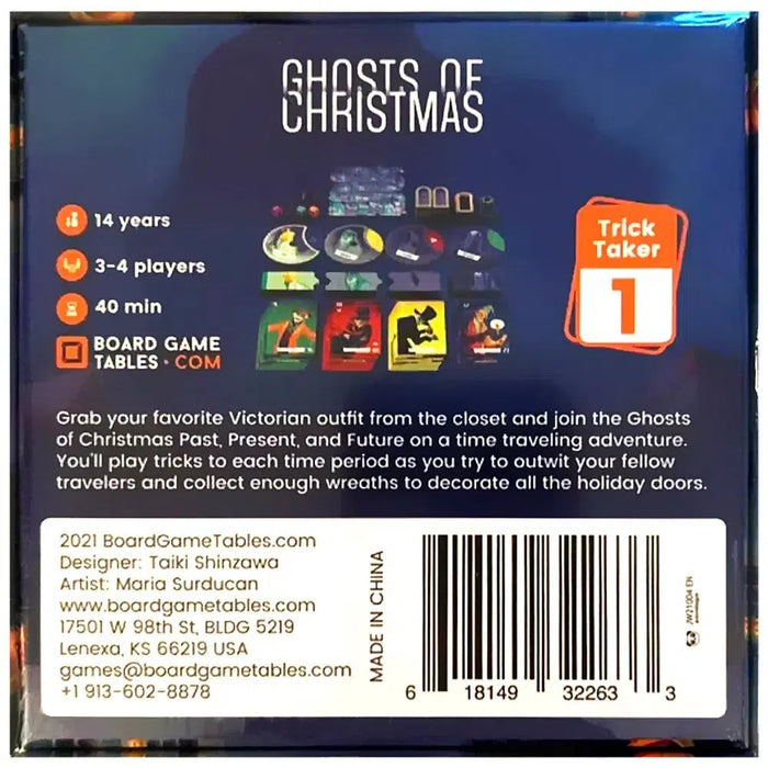 Ghosts of Christmas - Trick-Taking Time Travel Board Game for Family, and Adults (3-4 Players, Ages 14+) - Allplay