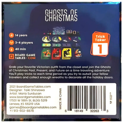 Ghosts of Christmas - Trick-Taking Time Travel Board Game for Family, and Adults (3-4 Players, Ages 14+) - Allplay