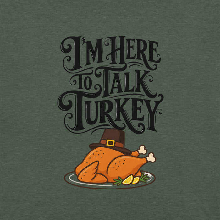 Gimme to Talk Turkey T-Shirt - Funny Pilgrim Turkey Thanksgiving Graphic Tee
