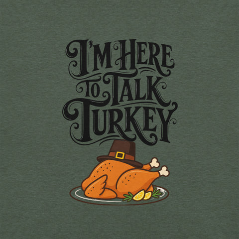 Gimme to Talk Turkey T-Shirt - Funny Pilgrim Turkey Thanksgiving Graphic Tee - Image 10