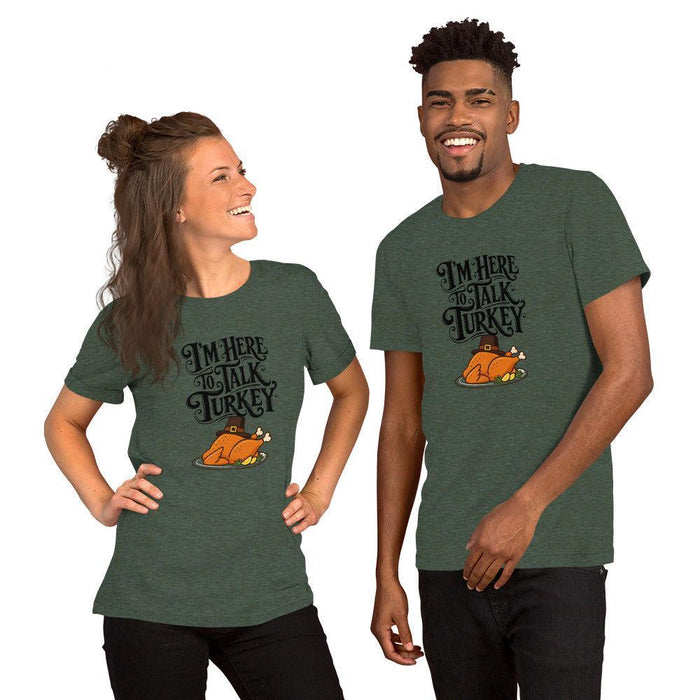 Gimme to Talk Turkey T-Shirt - Funny Pilgrim Turkey Thanksgiving Graphic Tee