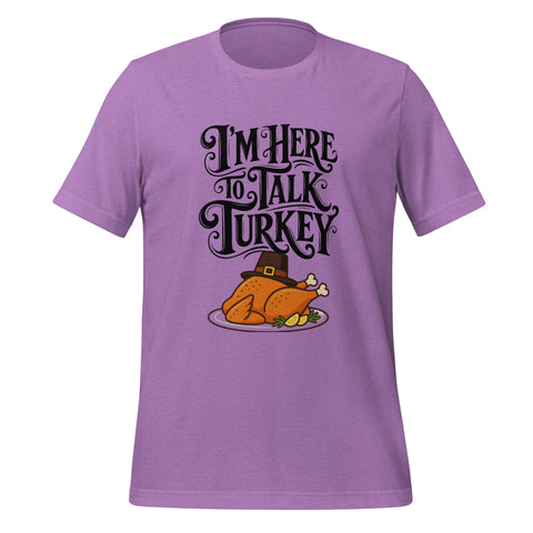 Gimme to Talk Turkey T-Shirt - Funny Pilgrim Turkey Thanksgiving Graphic Tee - Image 13