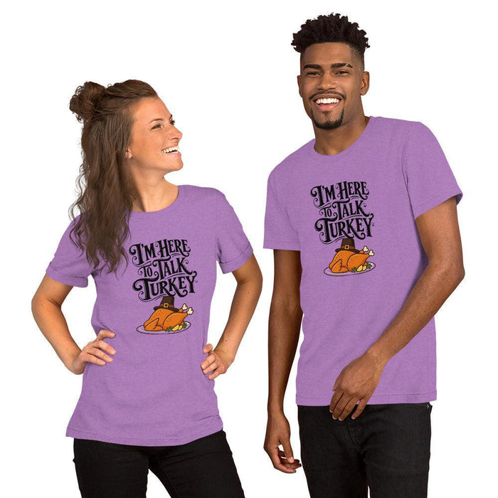 Gimme to Talk Turkey T-Shirt - Funny Pilgrim Turkey Thanksgiving Graphic Tee
