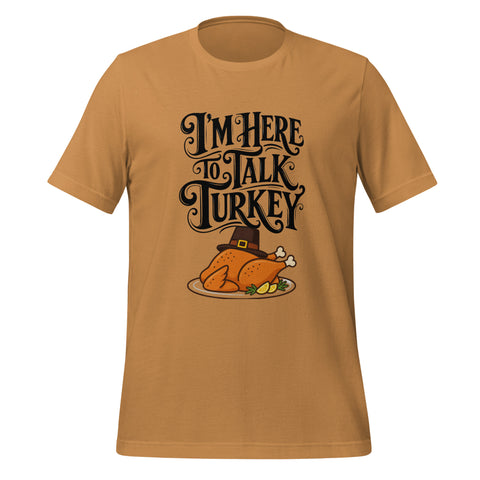 Gimme to Talk Turkey T-Shirt - Funny Pilgrim Turkey Thanksgiving Graphic Tee - Image 17