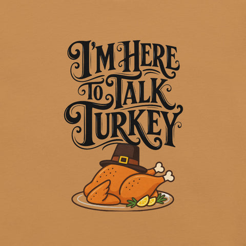 Gimme to Talk Turkey T-Shirt - Funny Pilgrim Turkey Thanksgiving Graphic Tee - Image 18