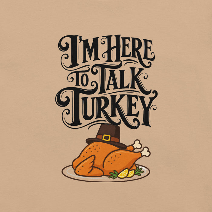 Gimme to Talk Turkey T-Shirt - Funny Pilgrim Turkey Thanksgiving Graphic Tee
