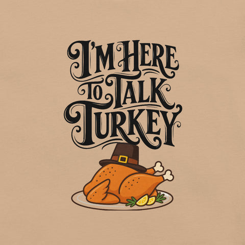 Gimme to Talk Turkey T-Shirt - Funny Pilgrim Turkey Thanksgiving Graphic Tee - Image 22